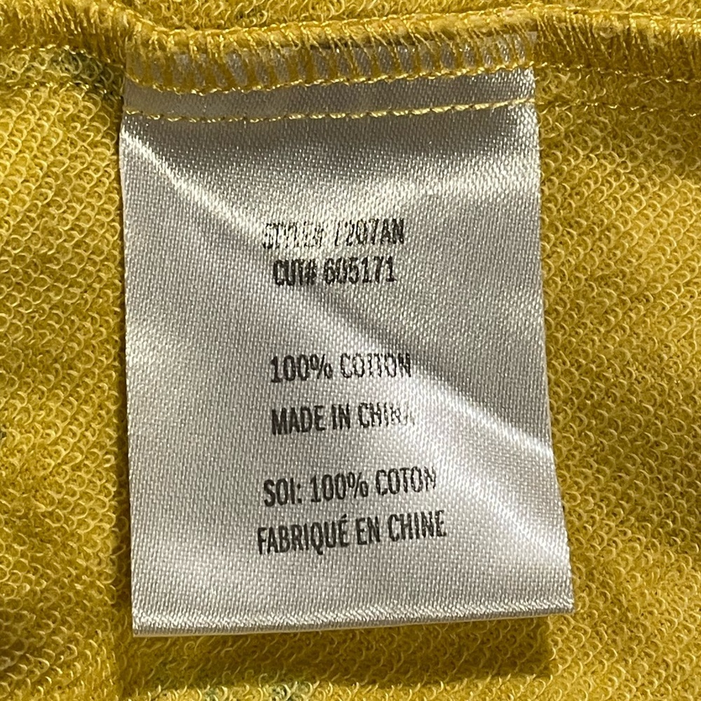 Anthropologie Eva Franco yellow floral print Top M - Picture 5 of 8